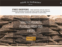 Tablet Screenshot of hopeandharmonyfarms.com